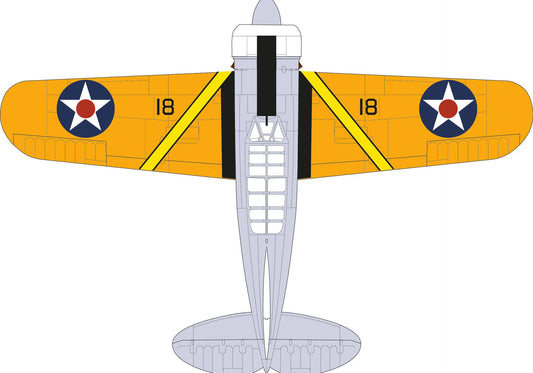 Brewster F2A Buffalo, U.S.S. Saratoga 1939